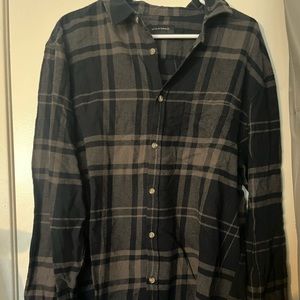 BROWN AND BLACK FLANNEL